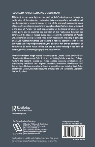 Federalism Nationalism and Development