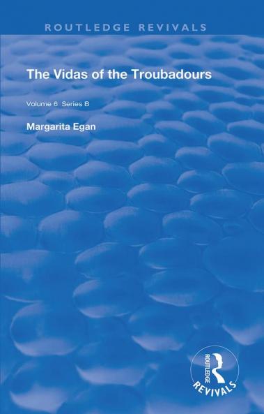 Vidas of The Troubadours