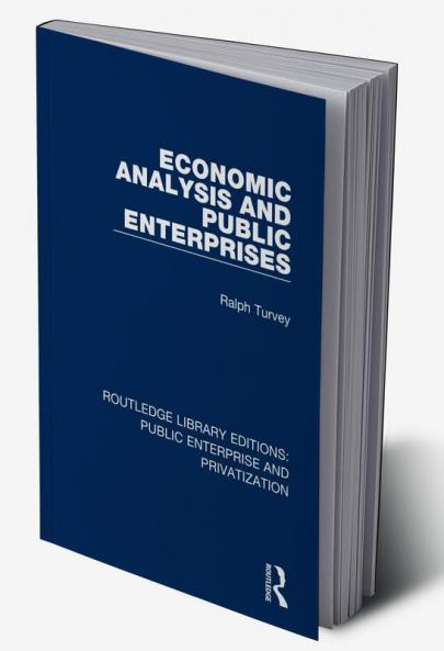 Economic Analysis and Public Enterprises