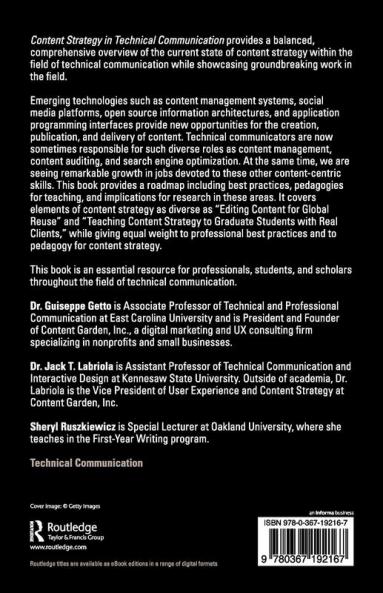 Content Strategy in Technical Communication