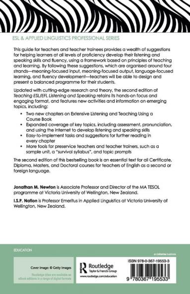 Teaching ESL/EFL Listening and Speaking