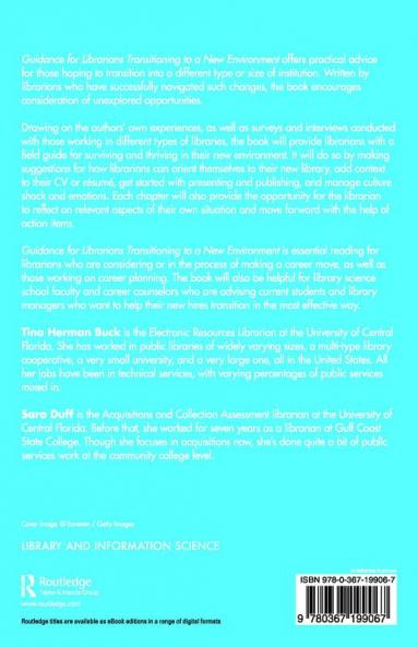 Guidance for Librarians Transitioning to a New Environment