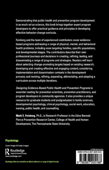 Designing Evidence-Based Public Health and Prevention Programs