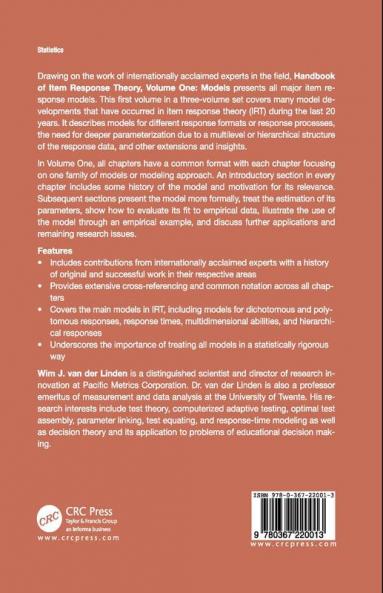 Handbook of Item Response Theory