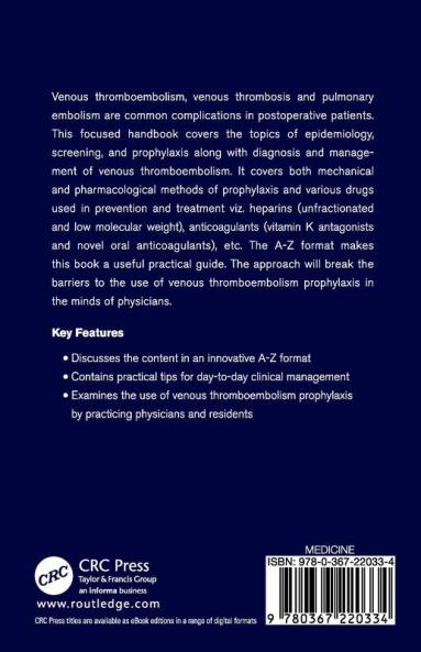 A to Z of Venous Thromboembolism