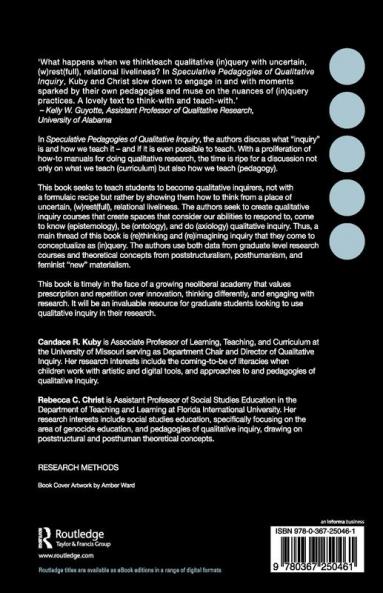 Speculative Pedagogies of Qualitative Inquiry
