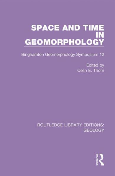 Space and Time in Geomorphology