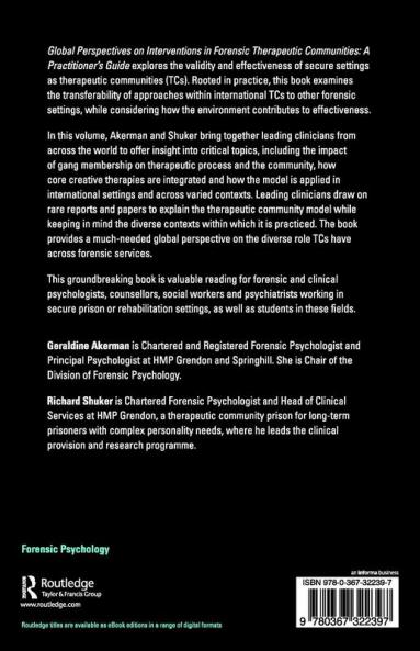 Global Perspectives on Interventions in Forensic Therapeutic Communities