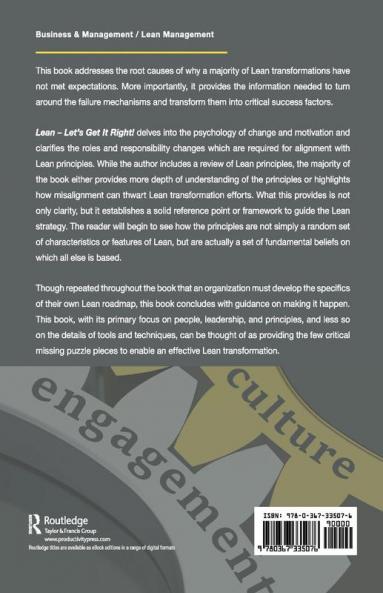 Lean - Let's Get It Right!