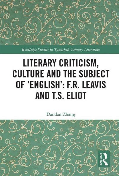 Literary Criticism Culture and the Subject of 'English'