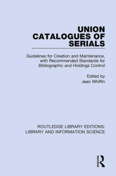 Union Catalogues of Serials