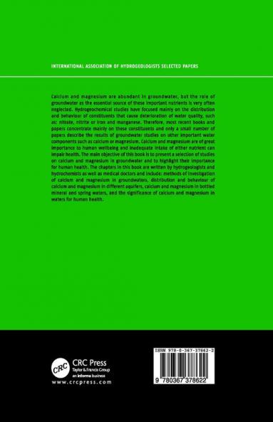 Calcium and Magnesium in Groundwater