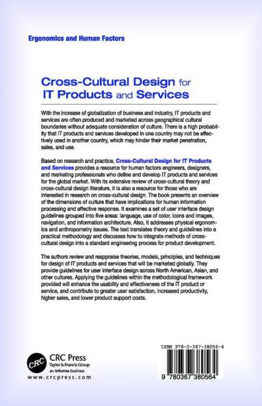 Cross-Cultural Design for IT Products and Services