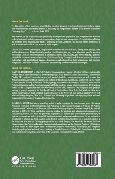 Complications in Pediatric Otolaryngology