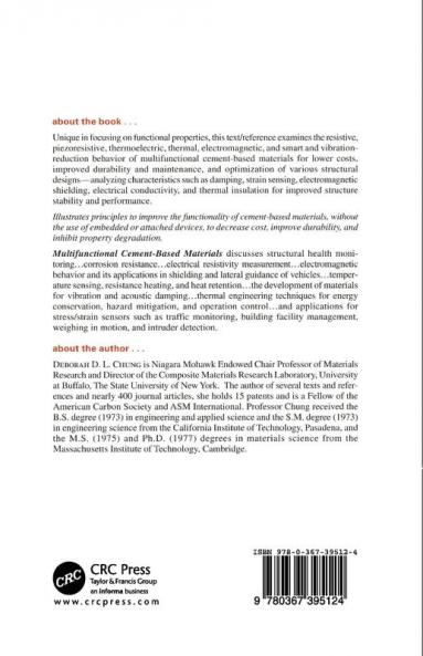 Multifunctional Cement-Based Materials