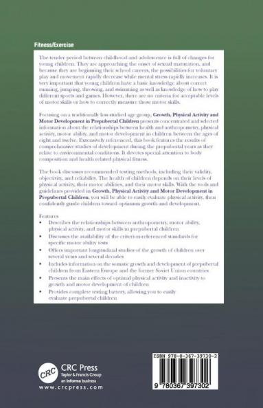 Growth Physical Activity and Motor Development in Prepubertal Children