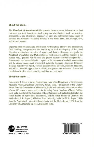 Handbook of Nutrition and Diet