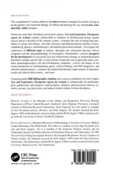 New and Exploratory Therapeutic Agents for Asthma
