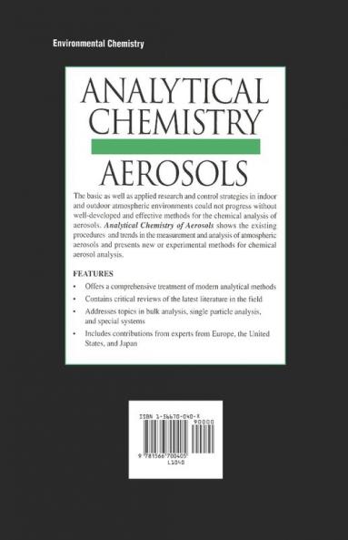 Analytical Chemistry of Aerosols