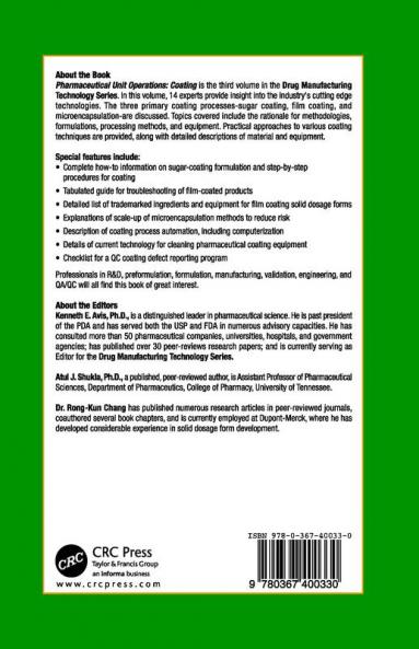 Pharmaceutical Unit Operations