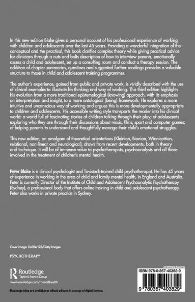 Child and Adolescent Psychotherapy