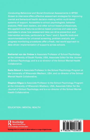 Conducting Behavioral and Social-Emotional Assessments in MTSS