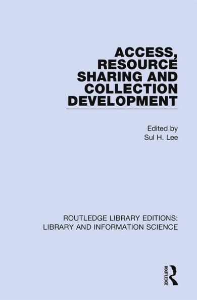 Access Resource Sharing and Collection Development