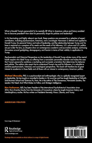 Psychoanalytic and Historical Perspectives on the Leadership of Donald Trump