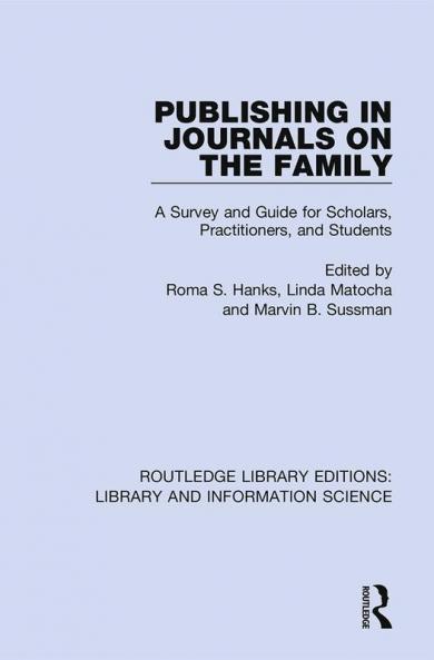Publishing in Journals on the Family