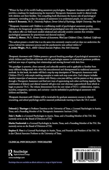 Therapeutic Assessment with Children