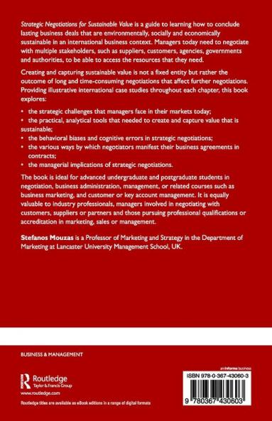 Strategic Negotiations for Sustainable Value