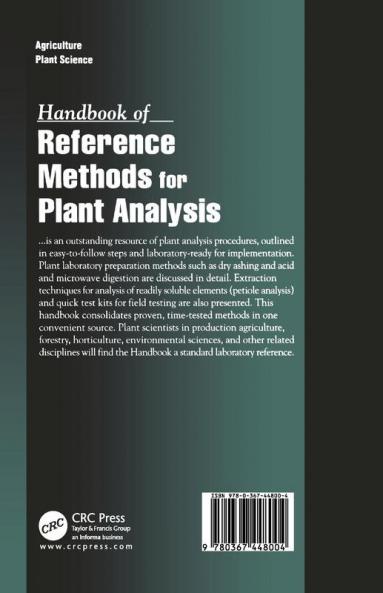 Handbook of Reference Methods for Plant Analysis