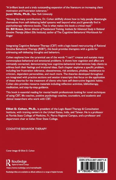 Cognitive Behavior Interventions for Self-Defeating Thoughts