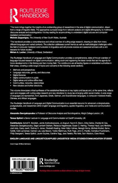Routledge Handbook of Language and Digital Communication