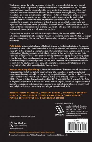 India and Myanmar Borderlands Saikia & Basu Ray Chaudhury