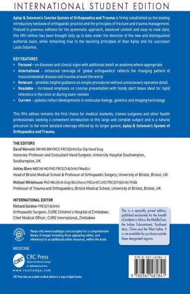 Apley and Solomon’s Concise System of Orthopaedics and Trauma