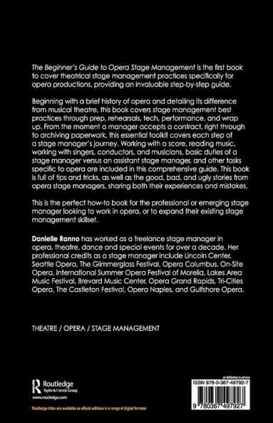 Beginner's Guide to Opera Stage Management
