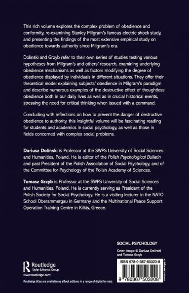 Social Psychology of Obedience Towards Authority