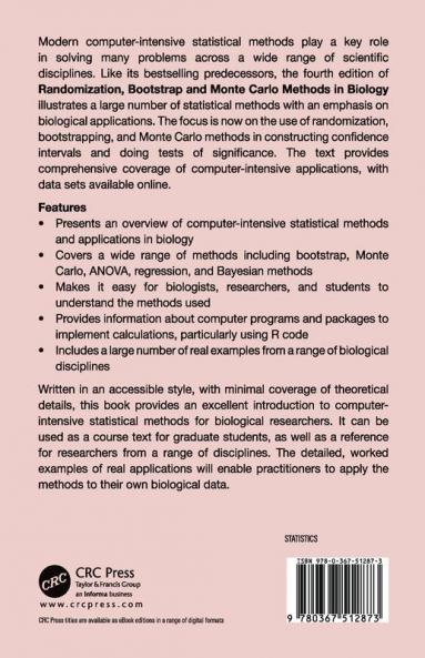 Randomization Bootstrap and Monte Carlo Methods in Biology