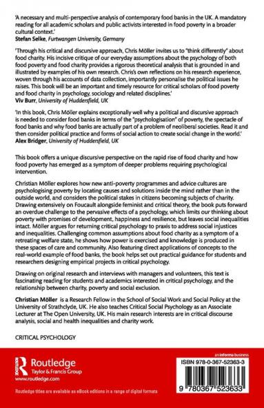 Food Charity and the Psychologisation of Poverty