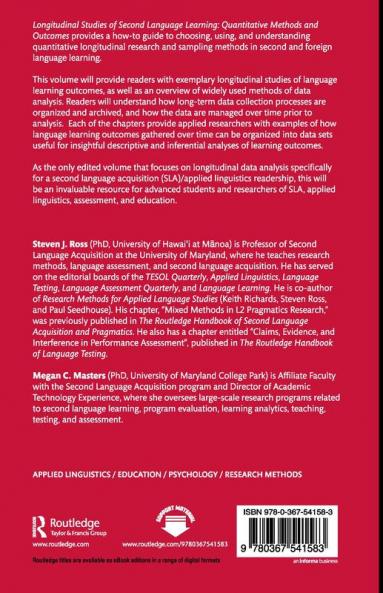 Longitudinal Studies of Second Language Learning