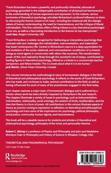 Hermeneutic Dialogue and Shaping the Landscape of Theoretical and Philosophical Psychology