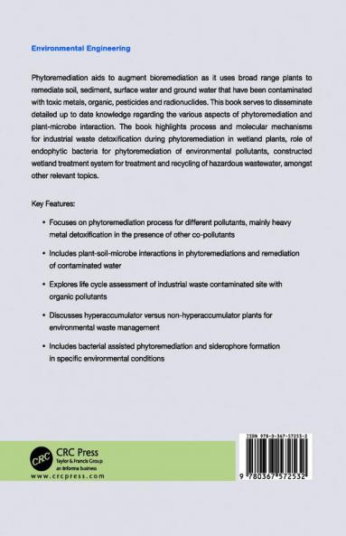 Phytoremediation of Environmental Pollutants