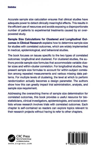 Sample Size Calculations for Clustered and Longitudinal Outcomes in Clinical Research