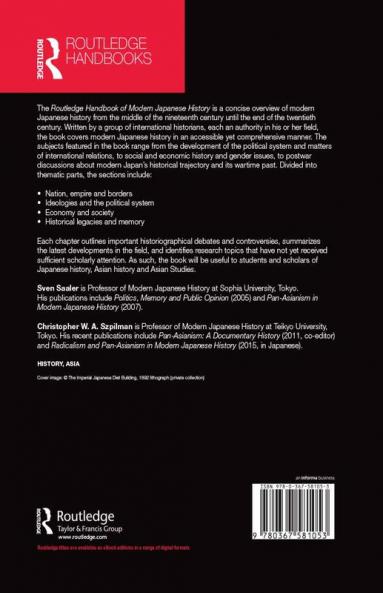 Routledge Handbook of Modern Japanese History