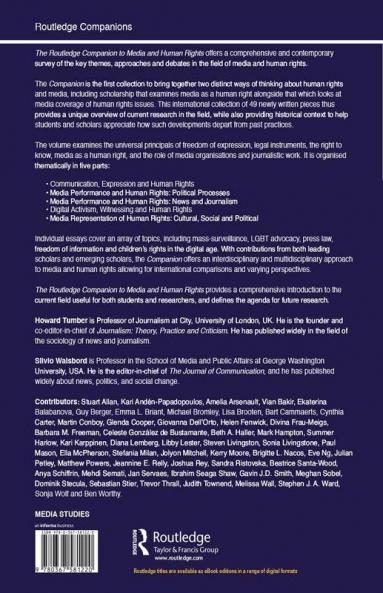Routledge Companion to Media and Human Rights
