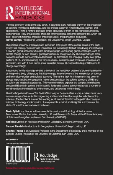 Routledge Handbook of the Political Economy of Science