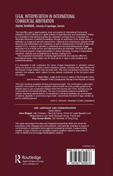 Legal Interpretation in International Commercial Arbitration