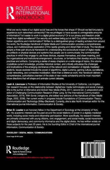 Routledge Handbook of Digital Media and Communication