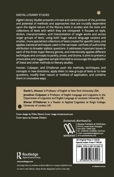 Digital Literary Studies